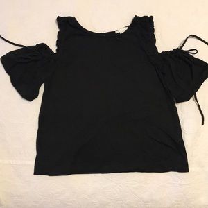 H&M black Tank top with bow tie arm holes